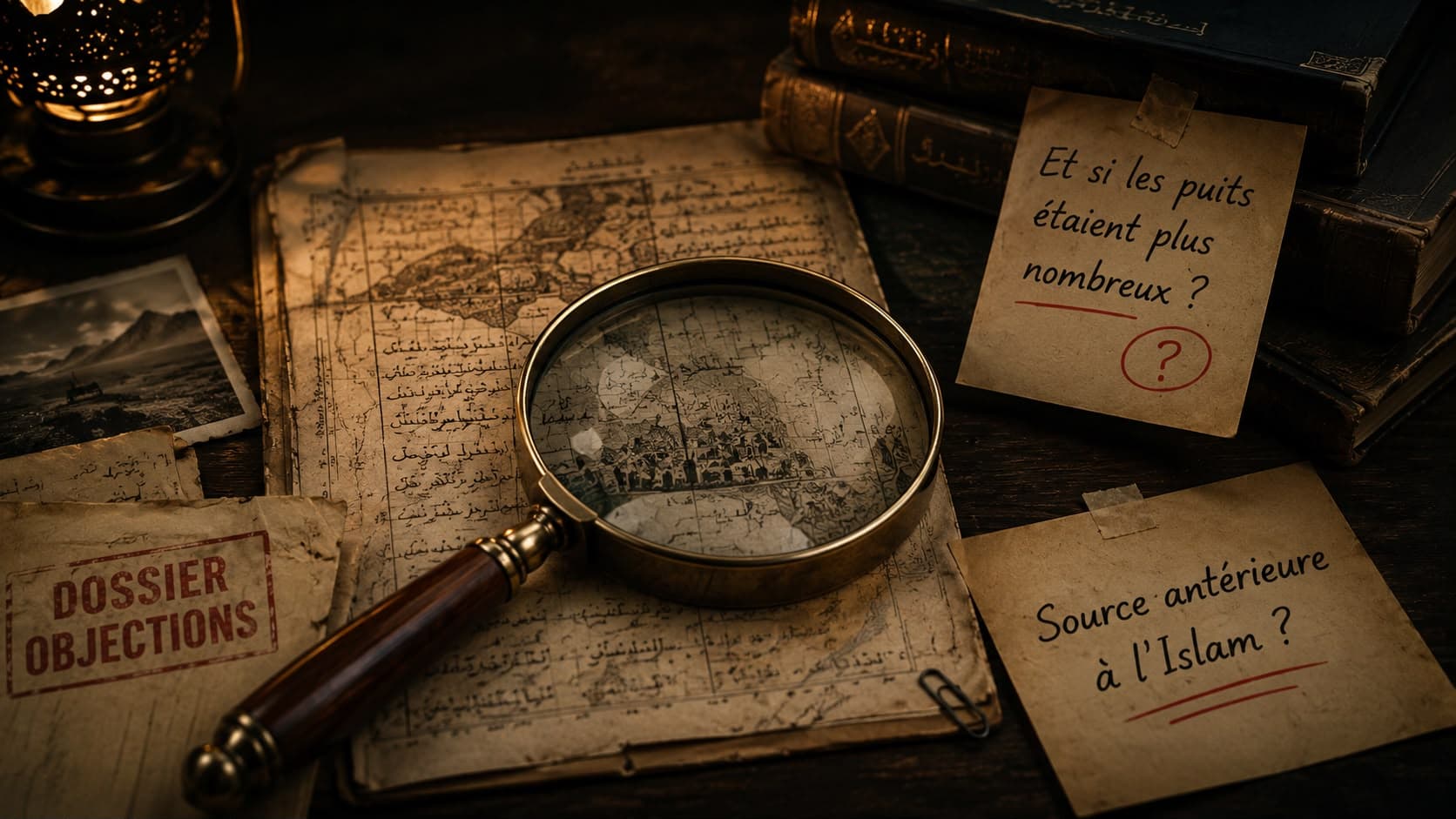 Loupe sur un manuscrit ancien et notes d’objections